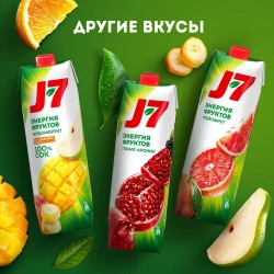 Нектар J7 Гранат-Черноплодная рябина осветленный, 0,97 л