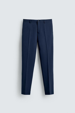 ZARA КОСТЮМНЫЕ БРЮКИ COMFORT, ЧЕРНИЛЬНО-СИНИЙ