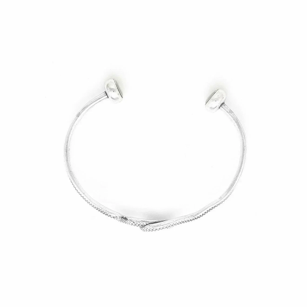 Браслет ORI TAO, Venin, кафф со змеей и перламутром, OT24.2-13-69220 (серебристый)