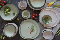 Тарелка обеденная 27см Easy Life Organica серая