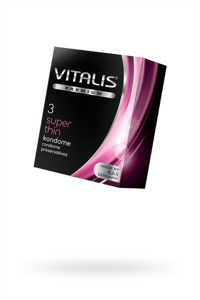 Презервативы Vitalis Premium Super Thin - супер тонкие, 3 шт