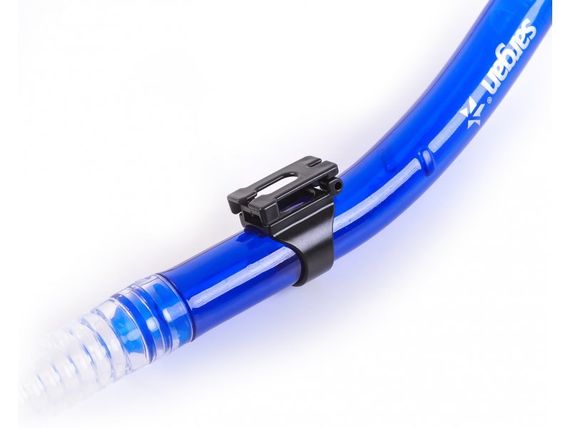 Трубка с клапаном Sargan Селена Прозрачный силикон Blue Синяя