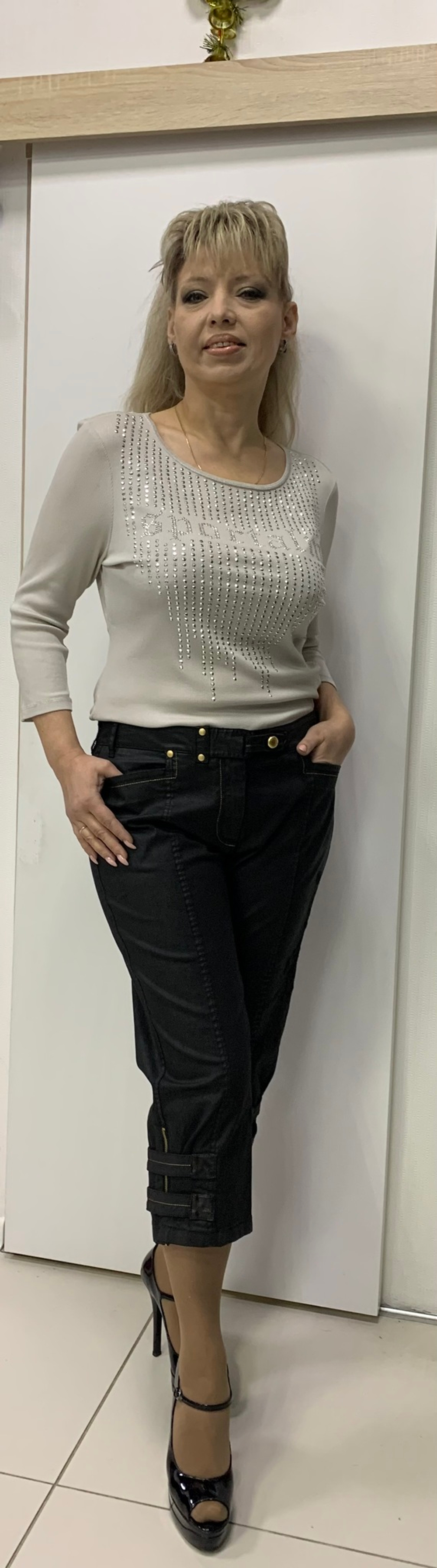 Капри с "напылением" и отстрочкой Sportalm Австрия