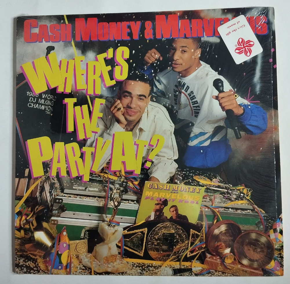 Винтажная виниловая пластинка LP Cash Money and Marvelous Where The Party At (USA 1988)