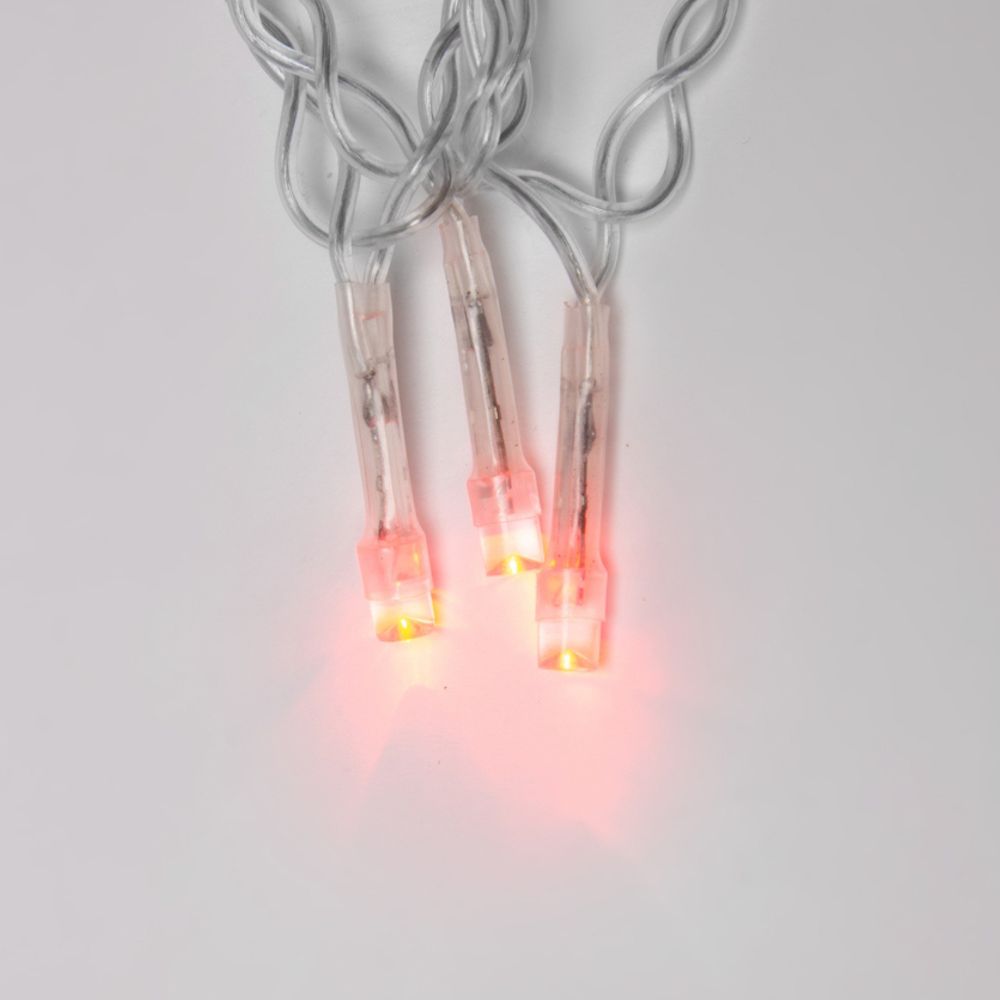 ULD-S0500-050-DTA RED IP20 Гирлянда светодиодная. 5м. 50 светодиодов. Красный свет. Провод прозрачный. ТМ Uniel