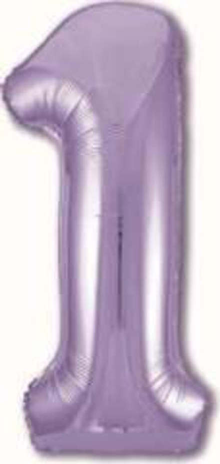 Р Цифра 1 Slim Сиреневый (40''/102 см)
