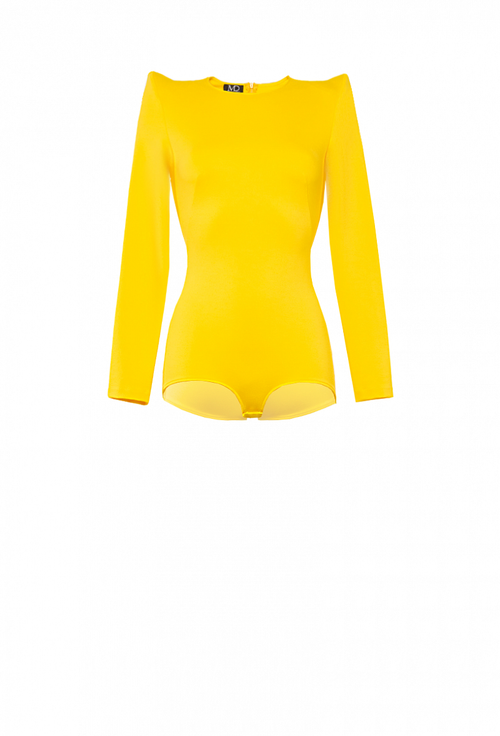 Боди с шортиками жёлтое 10-04-21SS