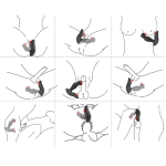 Вибромассажер P-Spot Massager 15 режимов черный 12,5 см