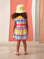 Сарафан для девочки Next AC9-280, Белый, Желтый, Сиреневый