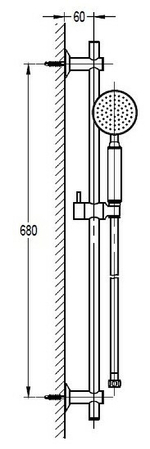 Душевой гарнитур Cezares Eco ECO-SD-01 Хром