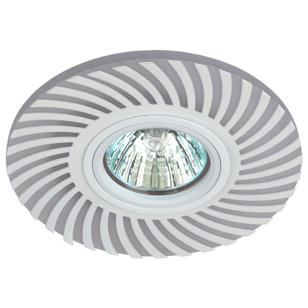 Светильник встраиваемый cо светодиодной подсветкой ЭРА DK LD32 WH под лампу MR16 GU5.3 белый | Встраиваемые LED светильники