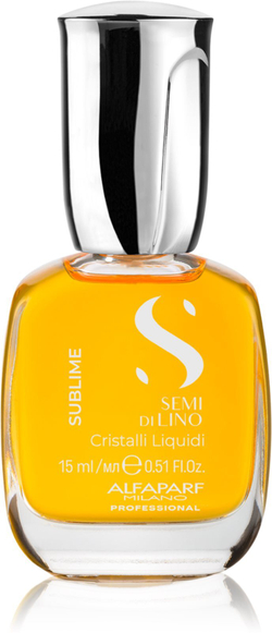 Alfaparf Milano Semi di Lino Sublime Cristalli - увлажняющее масло для блеска и смягчения волос /   15  ml  / GTIN 8022297154749