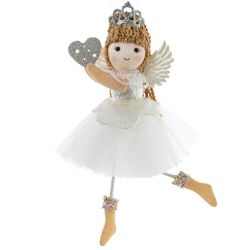 GAEM Изделие декоративное подвесное "Девочка-ангел", L8,5 W5 H18,5 см, 3в.