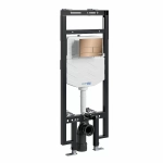 Система инсталляции для унитаза WasserKraft Dinkel 58TLT.010.ME.RG04 с кнопкой розовое золото