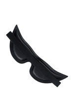 Черная кожаная маска с заостренными кончиками (Цвет: черный)