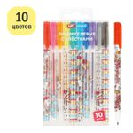 Набор гелевых ручек 10цв. Спейс Shiny Unicorn, 1.0мм, с блёстками