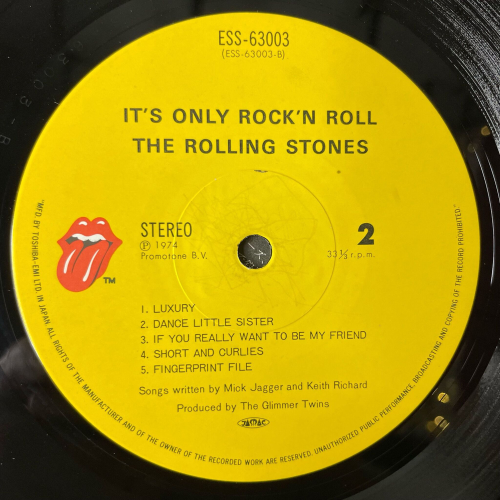 Винтажная виниловая пластинка LP The Rolling Stones It's Only Rock 'N Roll (Japan 1979) (No Obi) Luxury