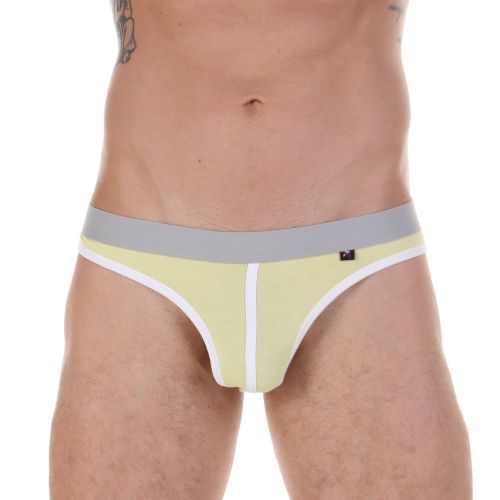 Трусы мужские стринги желтые Van Baam 45134