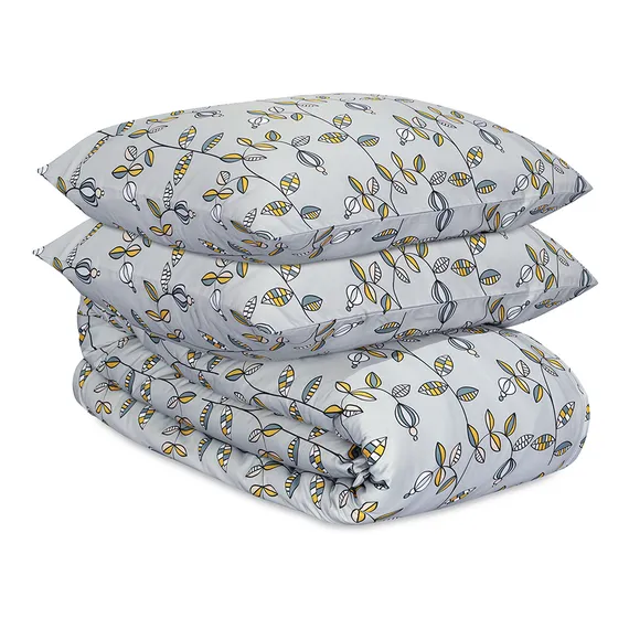 Комплект постельного белья "Ягоды тайги" из премиального сатина из коллекции russian north, 150х200 см