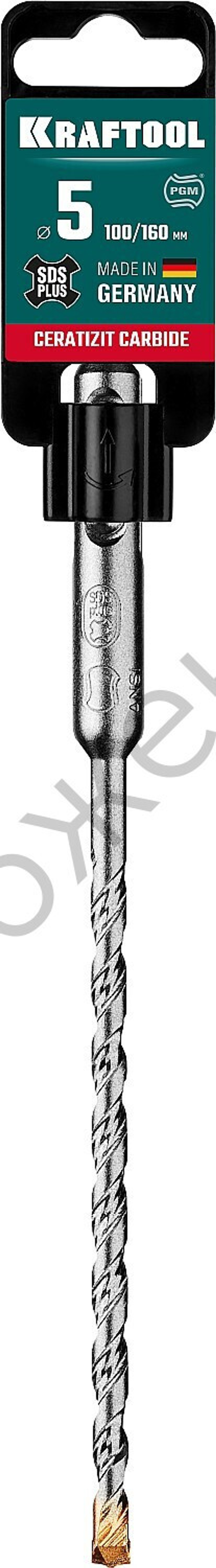 KRAFTOOL CERATIZIT CARBIDE 5 х 160 мм, SDS-plus бур (29320-160-05)