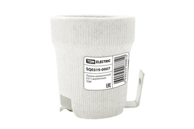 Патрон керамический E27  с держателем TDM SQ0319-0007