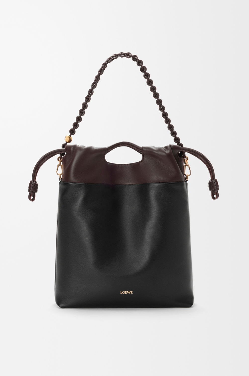 Loewe Сумка-тоут Flamenco из мягкой кожи ягненка наппа, черный