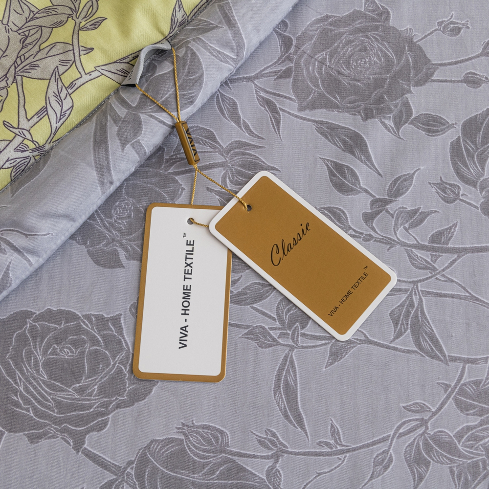 Комплект постельного белья Сатин с Одеялом 100% хлопок на резинке OBR121