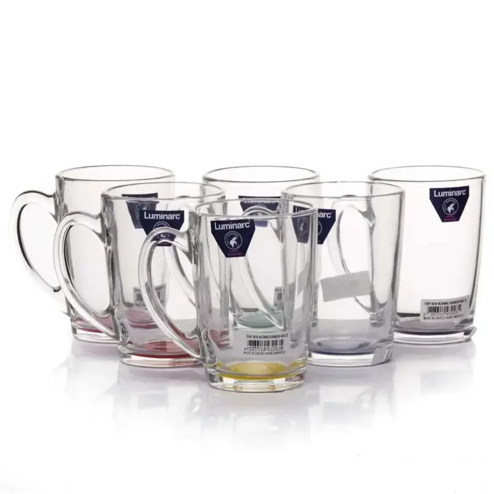 Кружка стеклянная 320мл «Утро рэйнбоу» (микс цветов) N1579