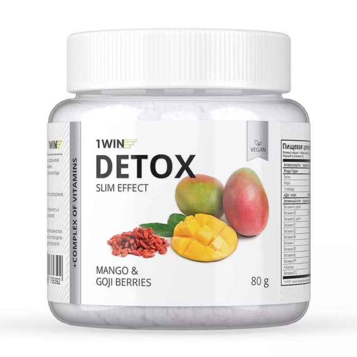 Детокс &quot;Ягоды Годжи&quot;, Detox Mango + Goji Berries, 1Win, 80 г