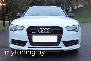 Юбка переднего бампера V.1 для Audi A5 8T 2012-2016 Coupe/Sportback/Cabrio