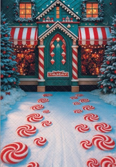 Витрина Зима 10.25 - фон неопреновый