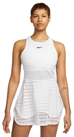 Теннисное платье Nike Court Dri-Fit Slam Tennis Dress - white/black