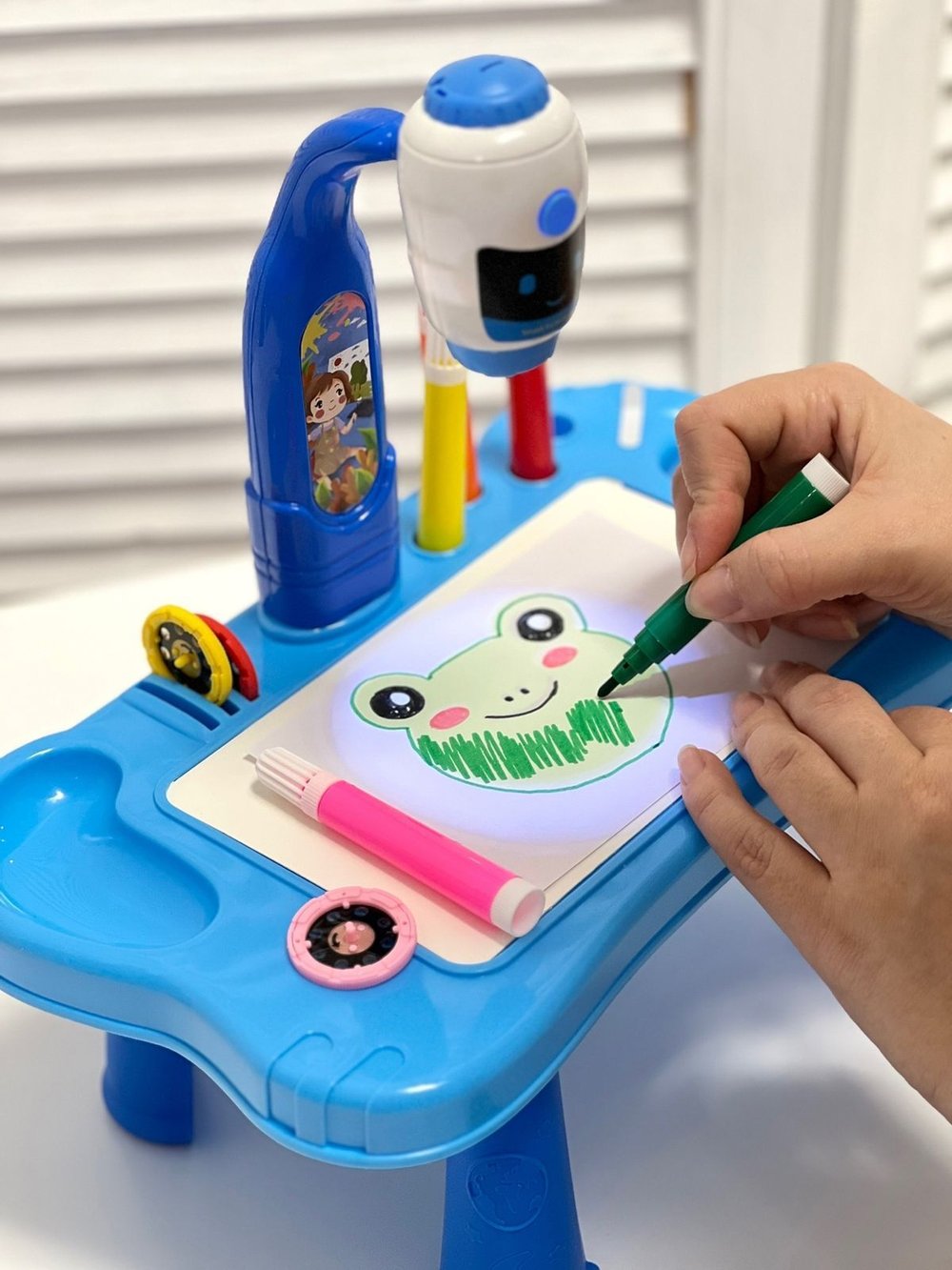 Доска для рисования с проектором, 12 фломастеров в комплекте (201171914)