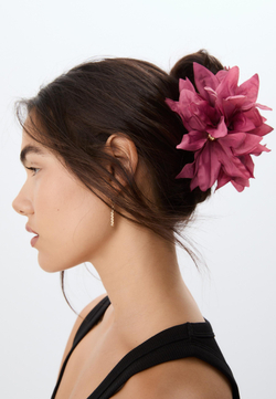 STRADIVARIUS Заколка для волос с цветком, цвет фуксии