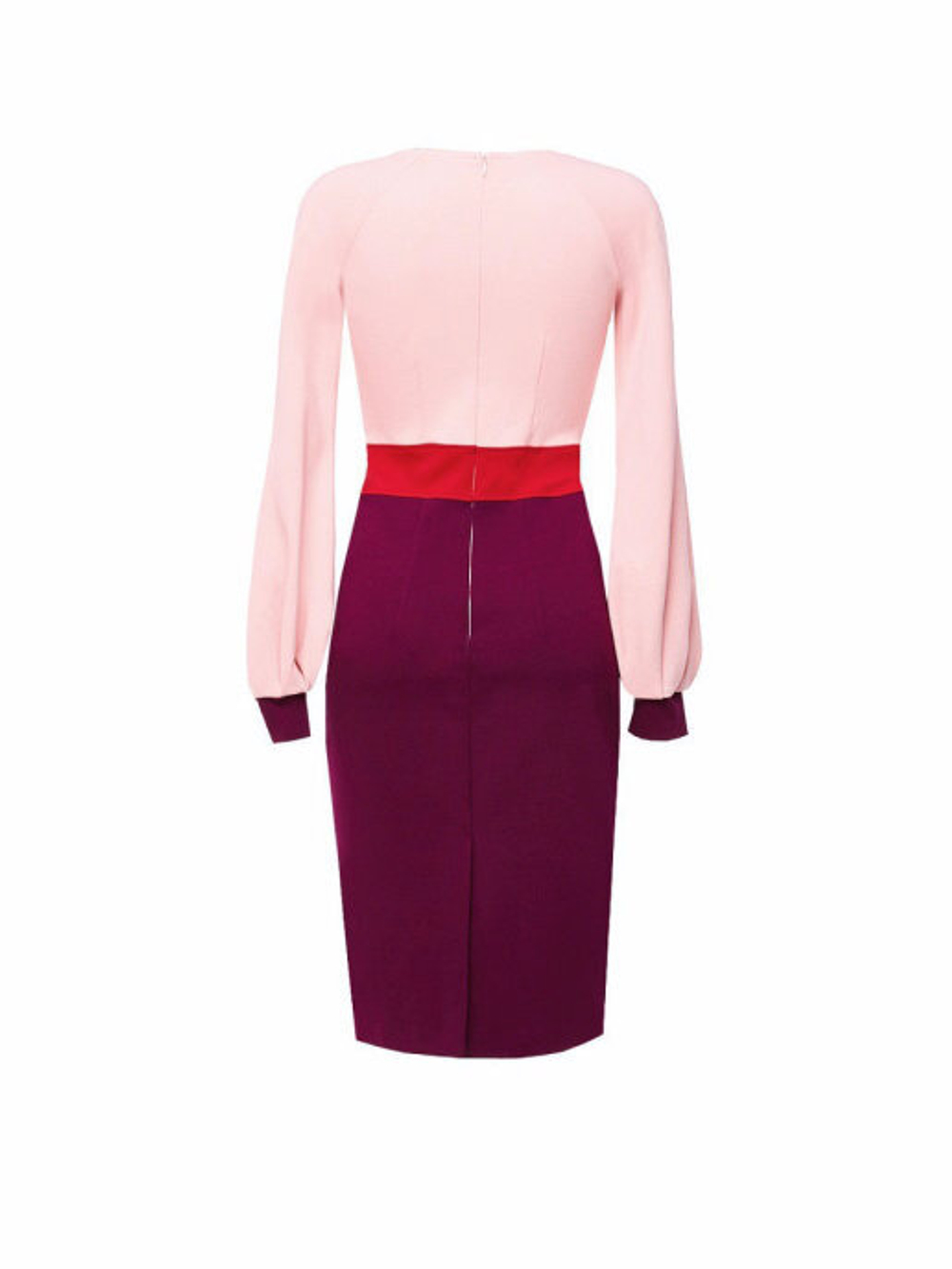 Платье с отрезным лифом розово-фиолетовое 07-01-19FW