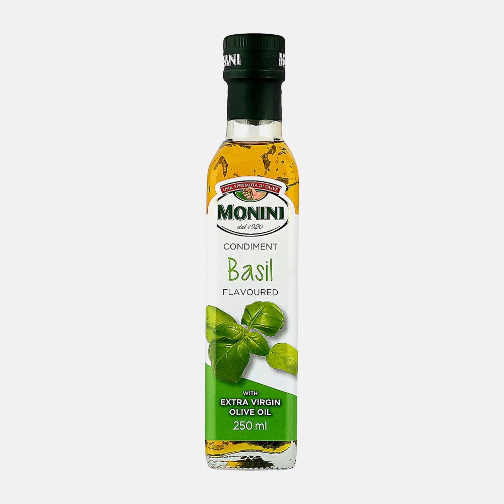 Масло оливковое Monini Basil Extra Virgin с базиликом 250мл