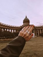 Кольцо-печатка на мизинец