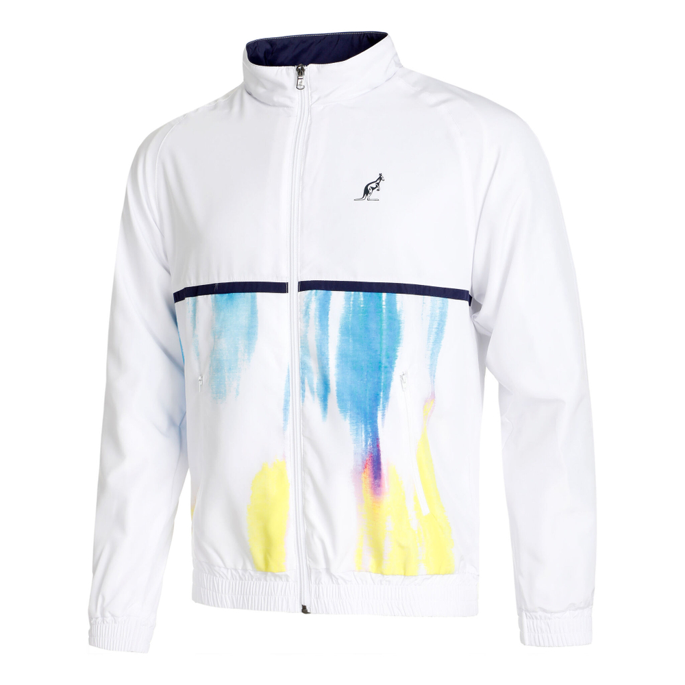 Мужские теннисные Костюмы Australian Smash Blaze Tracksuit Men - White