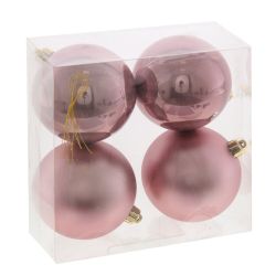 GAEM Набор из 4шт Украшение новогоднее "Шар", D 8 см, L15,5 W8 H15,5 см