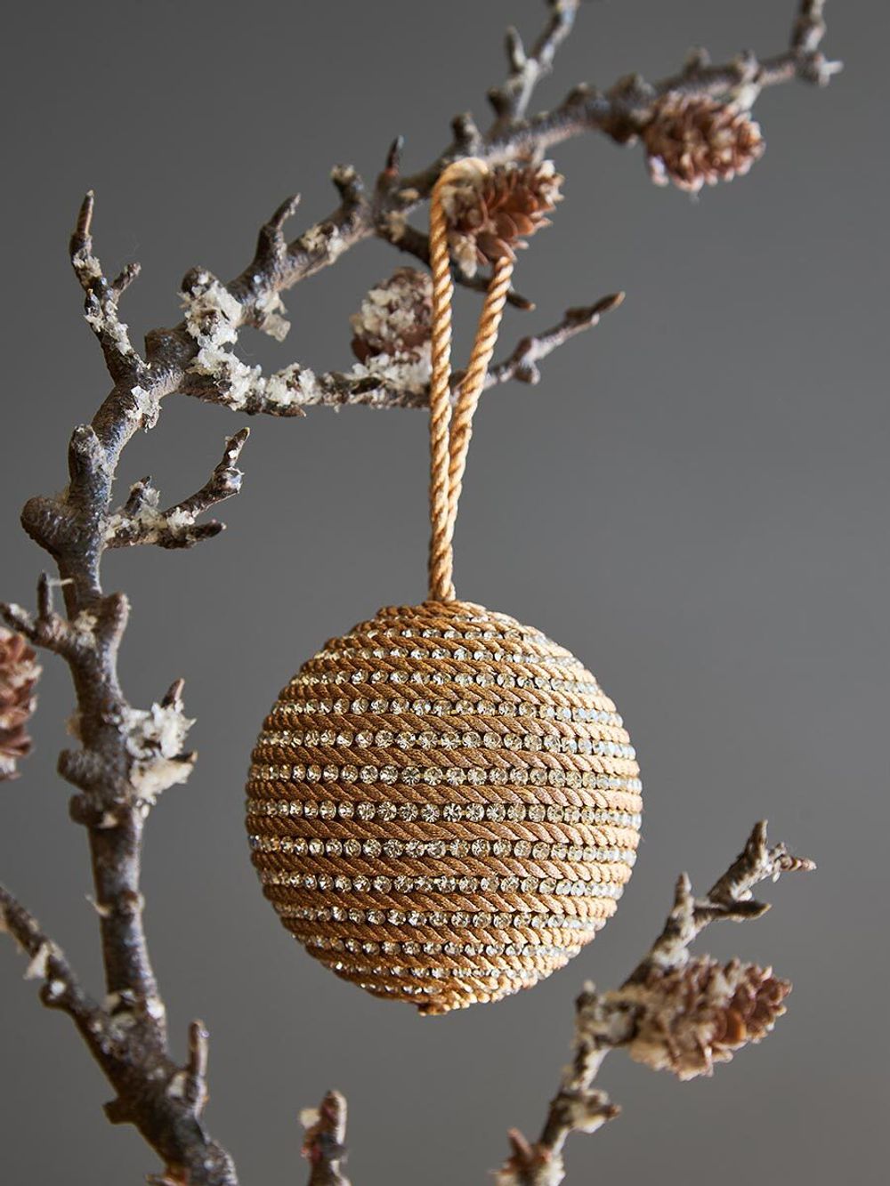 Набор елочных украшений Rustic diamonds из коллекции New Year Essential, 3 шт.