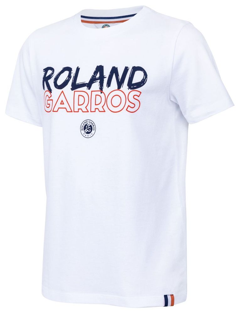 Футболка для мальчика теннисная Roland Garros Tee Shirt Roland Garros K - blanc