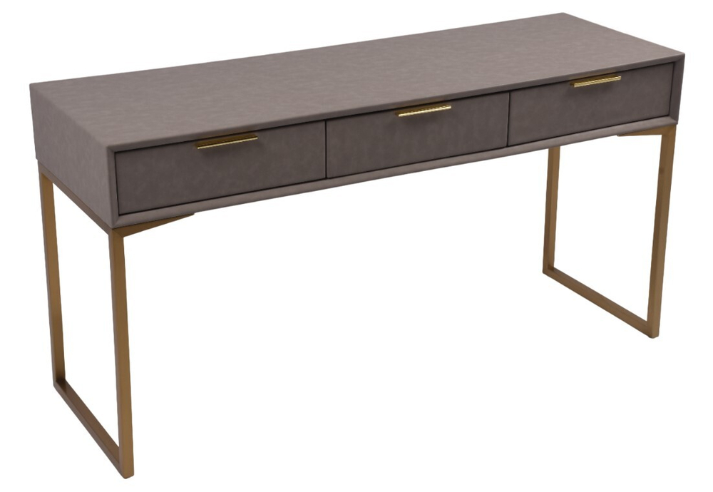 Стол-консоль Ist Casa Логан с 3-мя ящиками, 150х50х78 см, светло-серый