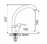 Смеситель для кухни Ekko MN4103-2