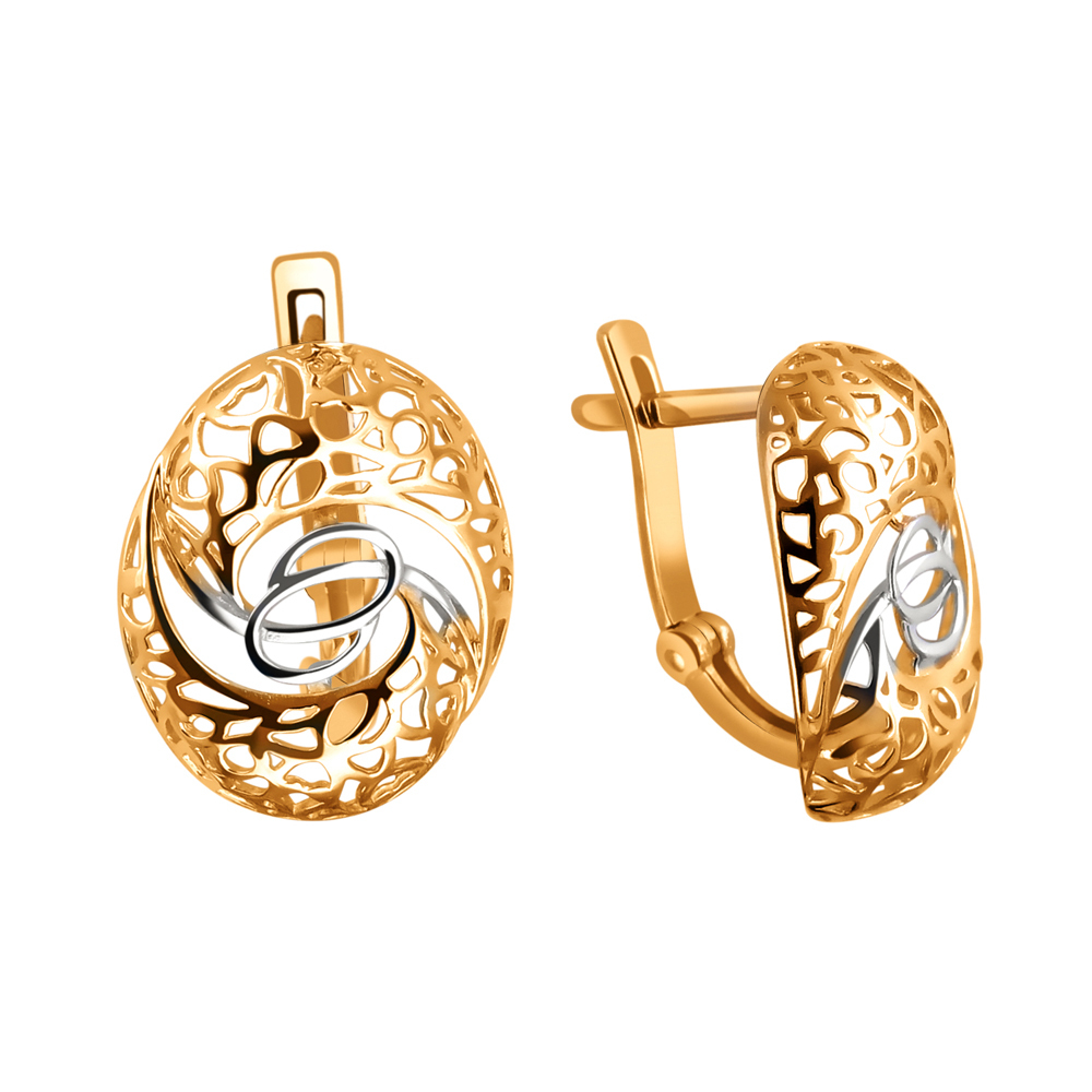 Серьги из красного золота 585 пробы JA-S-0111402Р