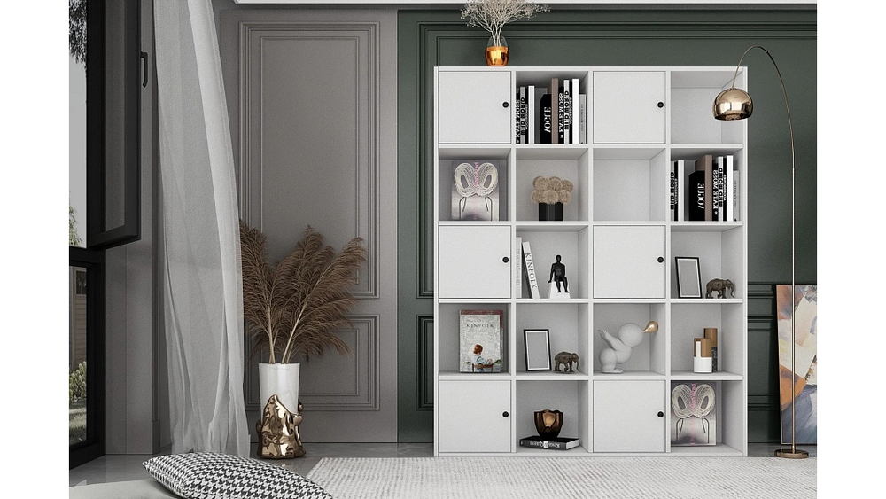 Книжный стеллаж Билли Айден 5 IКЕА Белый Фасадный 0101 128*30*160 см, Белый   Фиеста