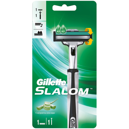 Бритвенный станок Gillette Slalom с 1 сменной кассетой