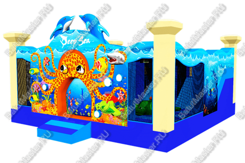 Коммерческий надувной батут "Подводный мир"