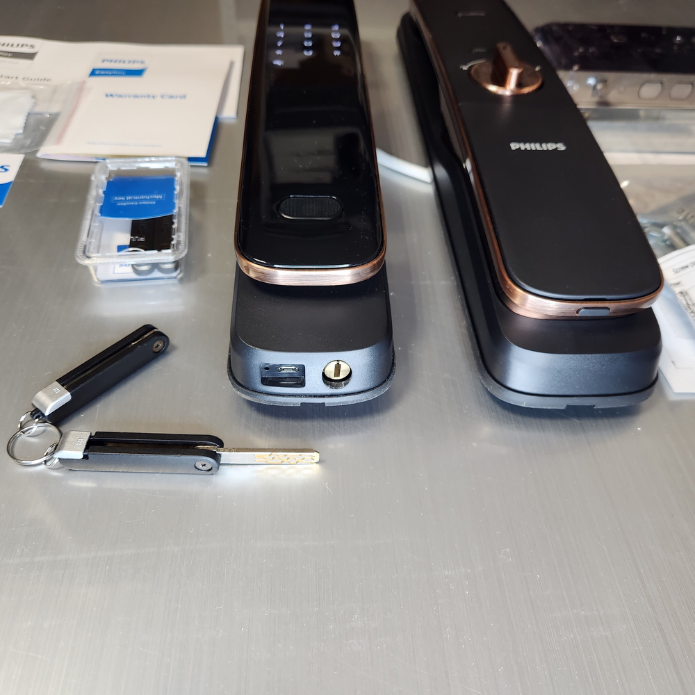 Электронный дверной замок PHILIPS EasyKey DDL702 Face ID (медный)