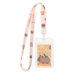 Бейдж на шнурке Basir вертикальный, 110*68 мм, капибара, прозрачный