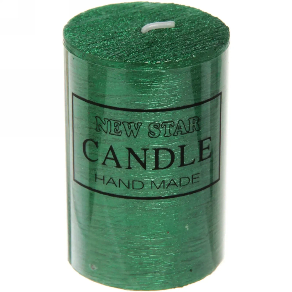 Свеча «New Star» 5*7,5см цвет изумрудный ZD-072